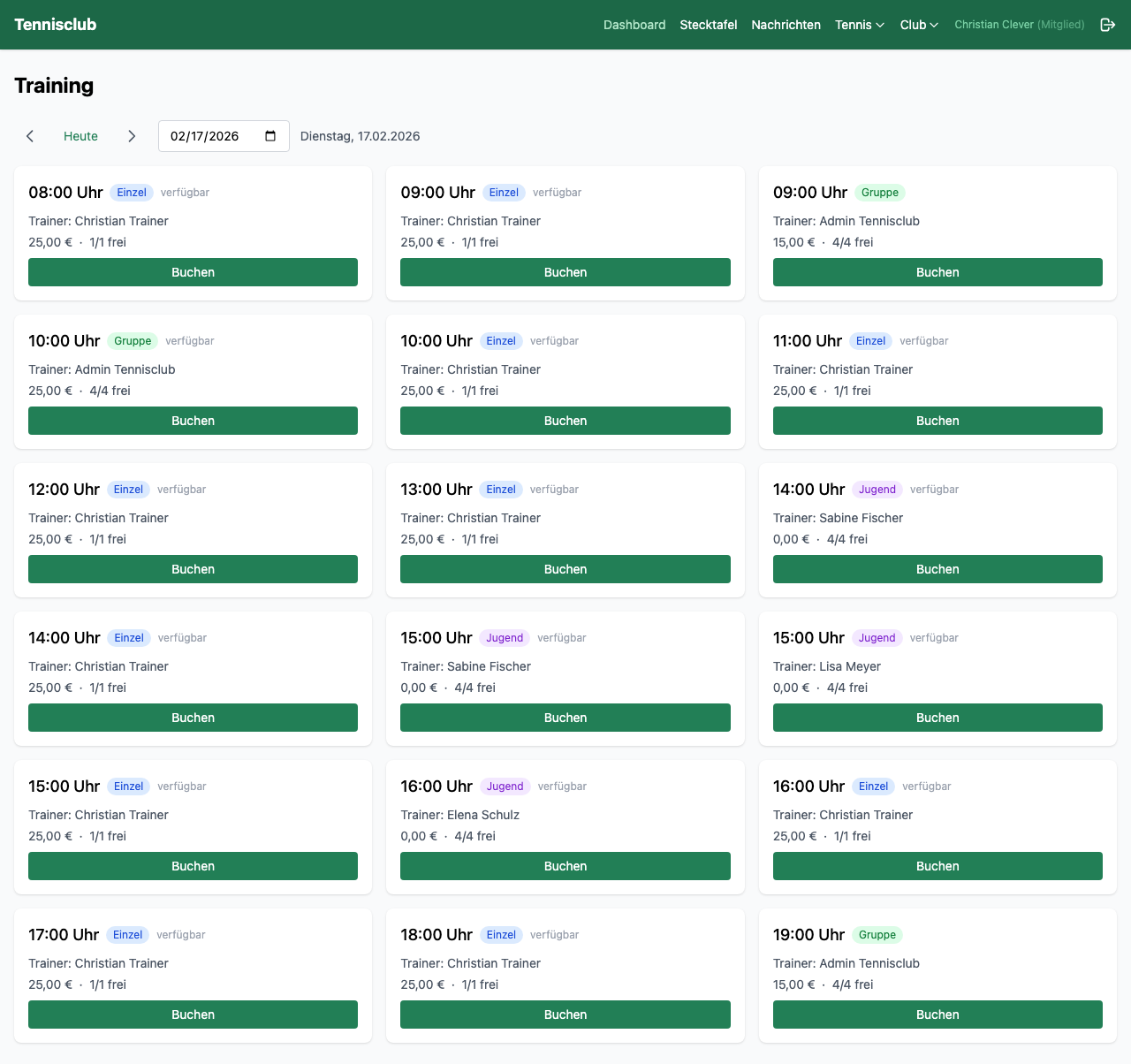 Stundenplan-Editor mit Drag-and-Drop, Sticky Header und Echtzeit-Sync